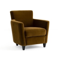 Кресло Из велюра Mathesson единый размер каштановый AM.PM  фото, kupilegko.ru